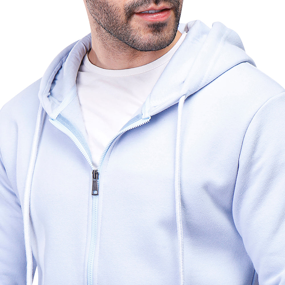 Coup Men Plain Sweat-Shirt With Zipper Closure