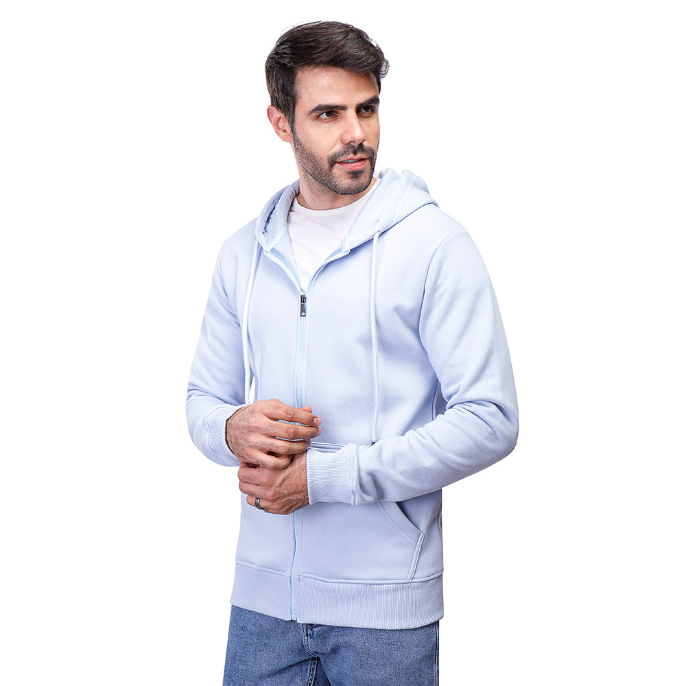 Coup Men Plain Sweat-Shirt With Zipper Closure