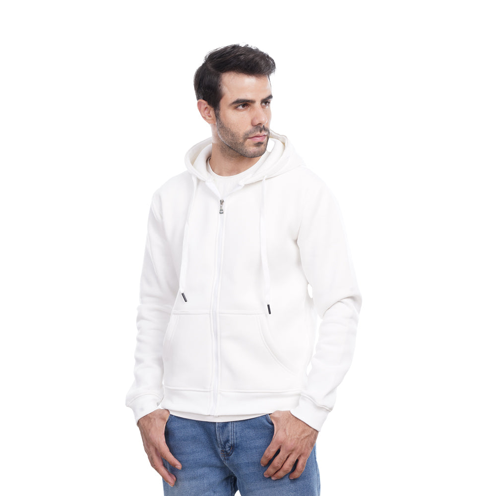 Coup Men Plain Sweat-Shirt With Zipper Closure