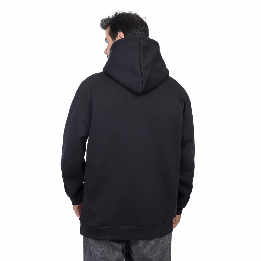 Coup Men Plain Hooded Sweat-Shirt With Long Sleeves