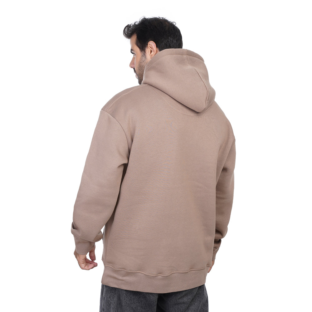 Coup Men Plain Hooded Sweat-Shirt With Long Sleeves