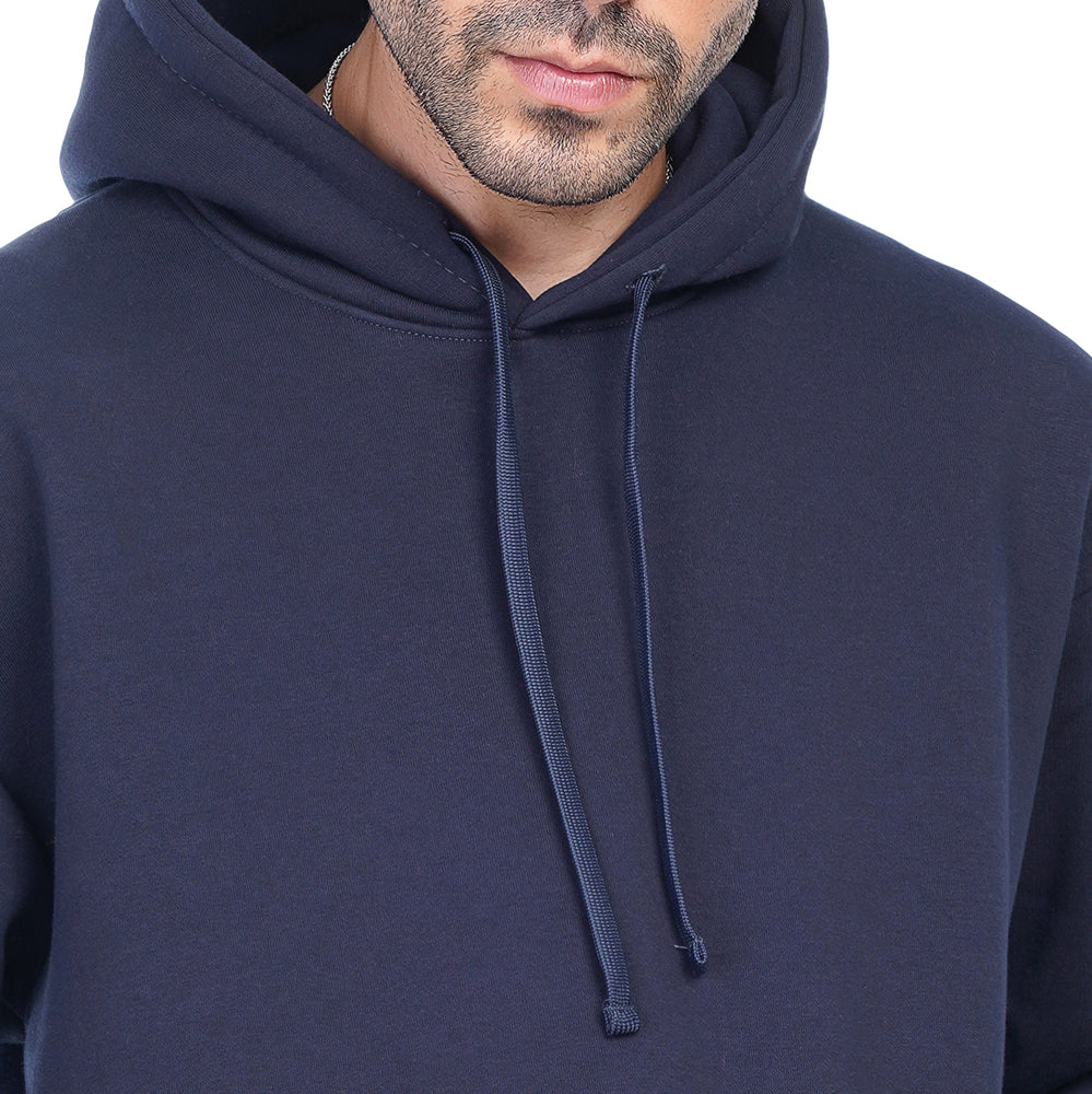 Coup Men Plain Hooded Sweat-Shirt With Long Sleeves