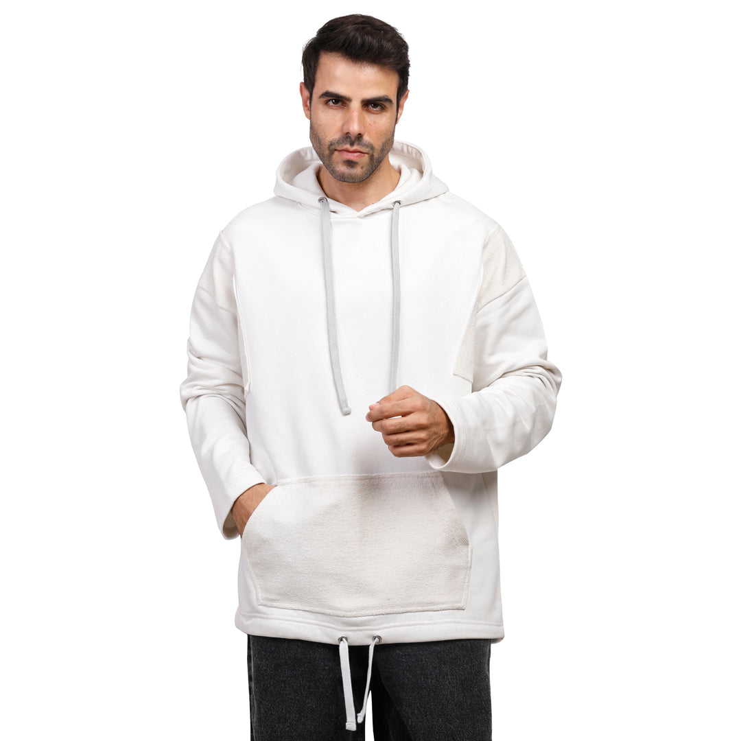 Coup Men Plain Hooded Sweat-Shirt With Long Sleeves