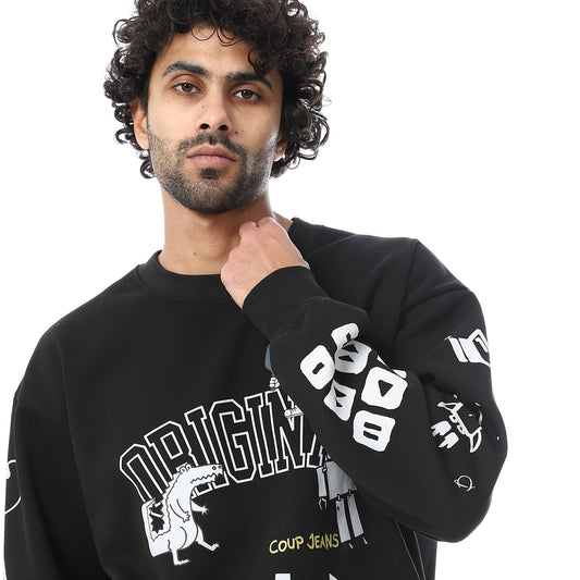 Coup Men Crew Neck Original Print Sweat-Shirt