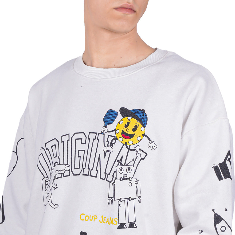 Coup Men Crew Neck Original Print Sweat-Shirt