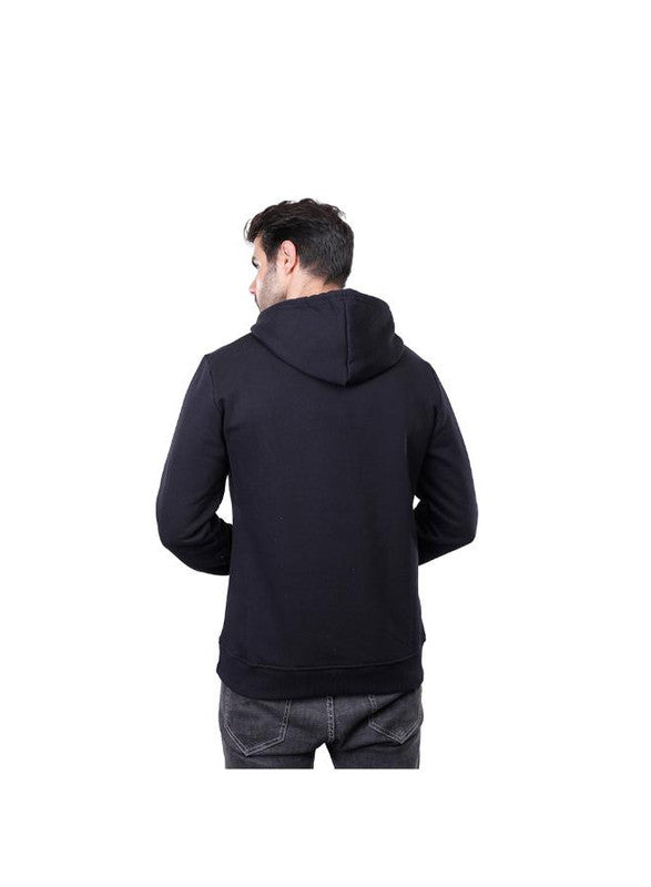 Coup Men Hooded Roman Print Sweatshirt With Long Sleeves 1600267 2XL - Black