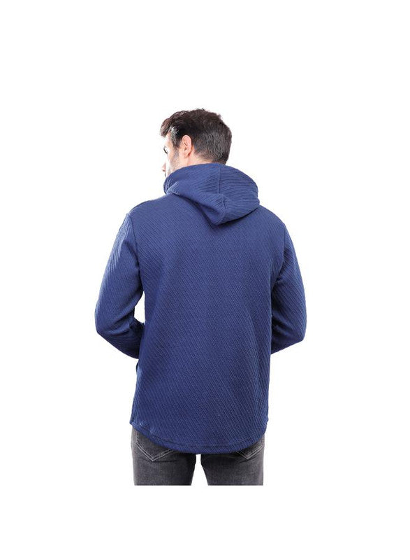 Coup Men Casual Sweatshirt With Long Sleeves 1600290 2XL - Navy
