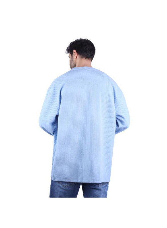 Coup Men Fashionable Sweatshirt With Long Sleeves 1600365 M - Skyblue
