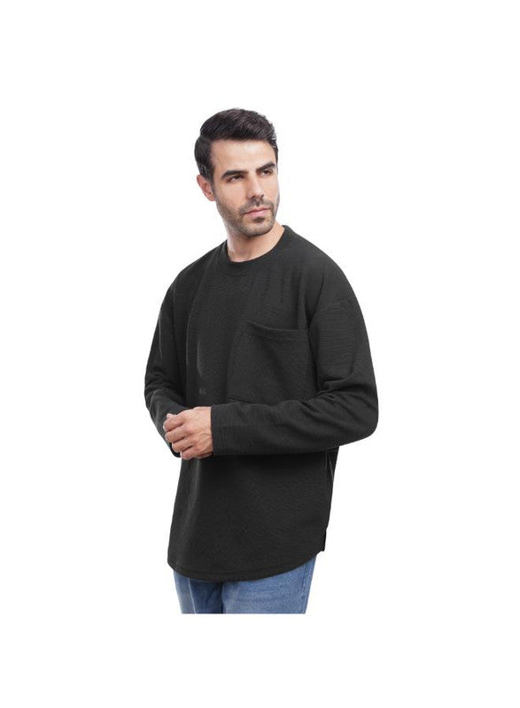 Coup Men Fashionable Sweatshirt With Long Sleeves 1600366 S - Black
