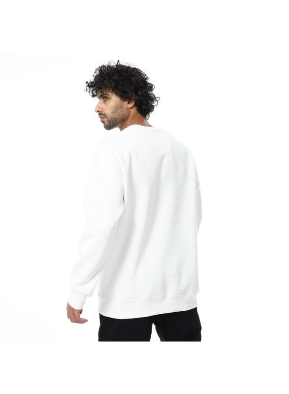 Coup Men Fashionable Sweatshirt With Long Sleeves 1600397 S - White