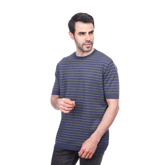 Coup Men Woven T-Shirt With Round Neck