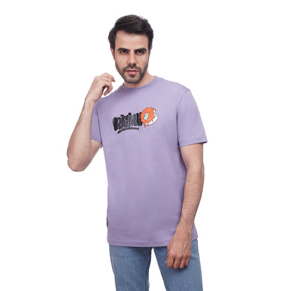 Coup Men Printed Baracola T-Shirt 1000737 S - L.Purple