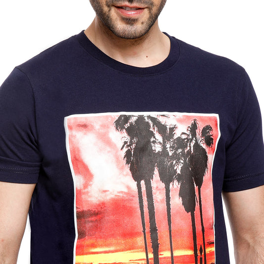 Coup Men Printed Loose Fit T-Shirt
