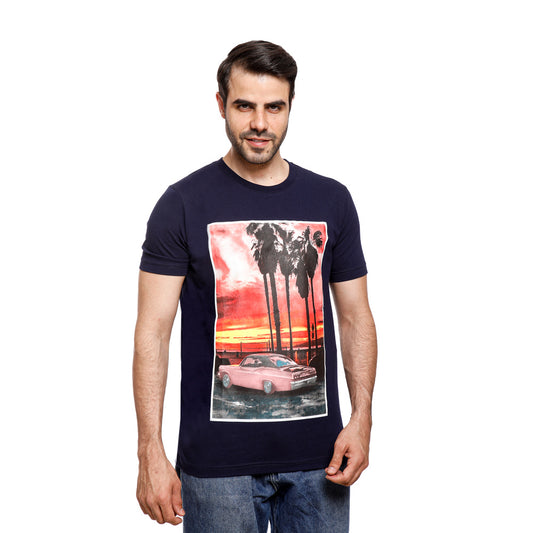 Coup Men Printed Loose Fit T-Shirt