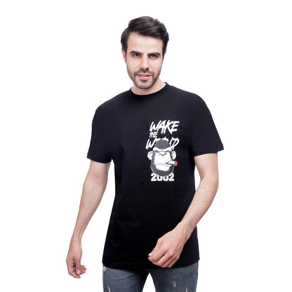 Coup Men Printed Single Jersey T-Shirt 1000748 S - Gray