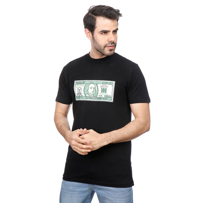Coup Men Dollar Print T-Shirt With Short Sleeves