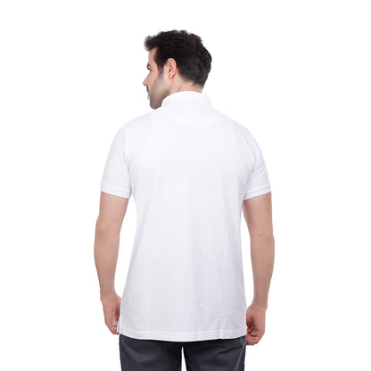Coup Men Solid Poloshirt With Short Sleeves
