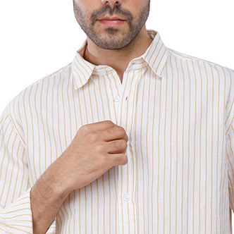 كوب - قميص كاجوال للرجال، أصفر، XL1200295