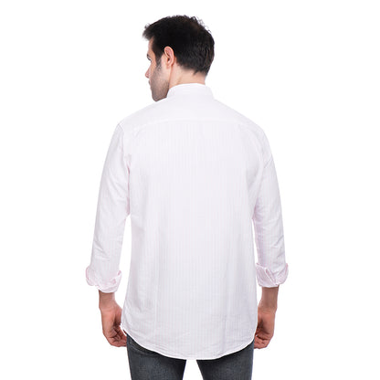 Coup Men Stripe Oxford Shirt With Long Sleeves