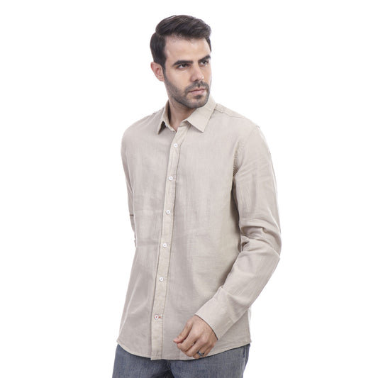 Coup Men Linen Shirt With Long Sleeves