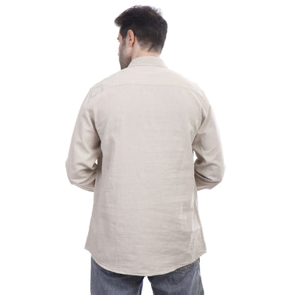 Coup Men Linen Shirt With Long Sleeves