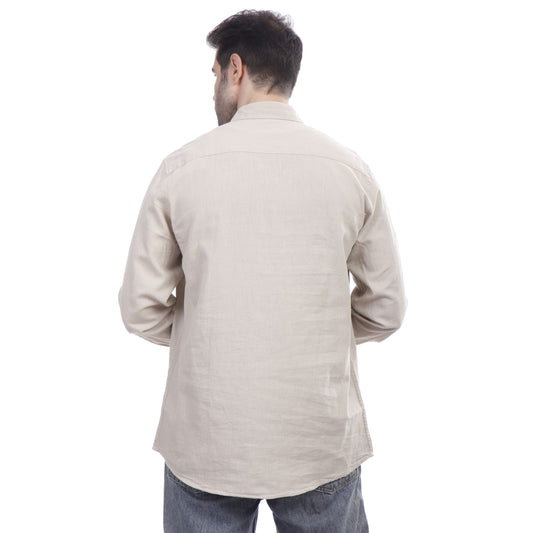 Coup Men Linen Shirt With Long Sleeves