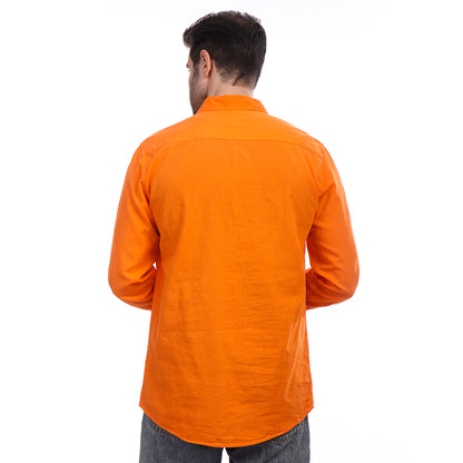 Coup Men Linen Shirt With Long Sleeves