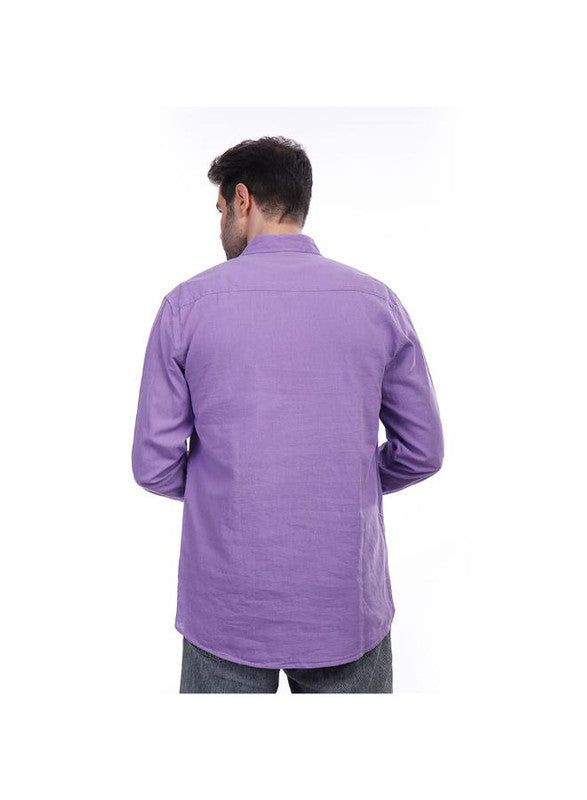Coup Men Linen Shirt With Long Sleeves 1200343 2XL - Navy