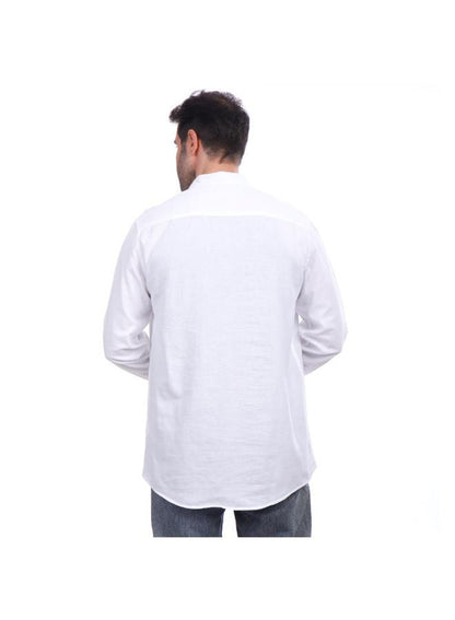 Coup Men Linen Shirt With Long Sleeves 1200343 2XL - Navy