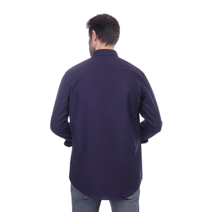 Coup Men Solid Shirt With Long Sleeves And Pocket Detail