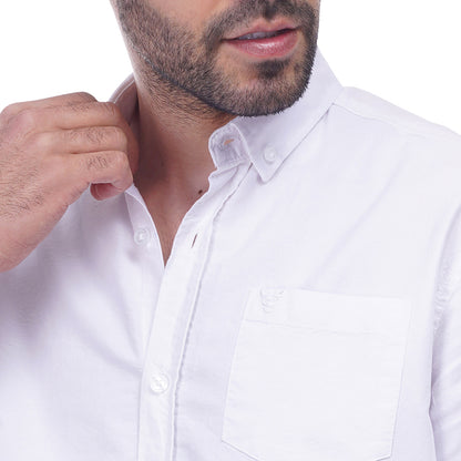 Coup Men Solid Shirt With Long Sleeves And Pocket Detail