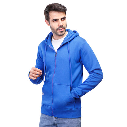 Coup Men Plain Sweat-Shirt With Zipper Closure