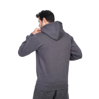 Coup Men Plain Hooded Sweat-Shirt With Long Sleeves