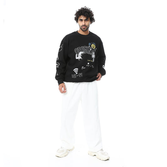 Coup Men Crew Neck Original Print Sweat-Shirt