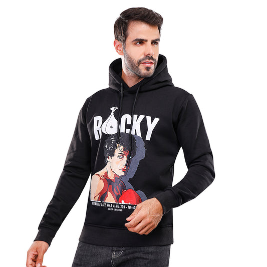 Coup Men Rocky Printed Sweat-Shirt With Hoodie