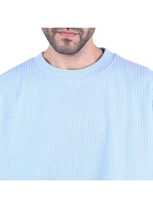 Coup Men Fashionable Sweatshirt With Long Sleeves 1600365 M - Skyblue