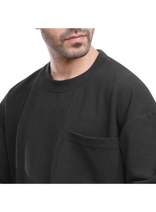 Coup Men Fashionable Sweatshirt With Long Sleeves 1600366 S - Black