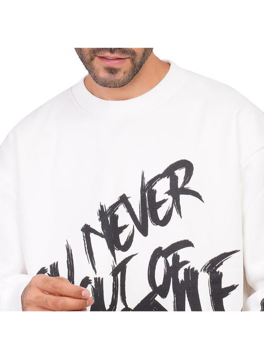 Coup Men Casual Sweatshirt With Long Sleeves 1600381 2XL - White