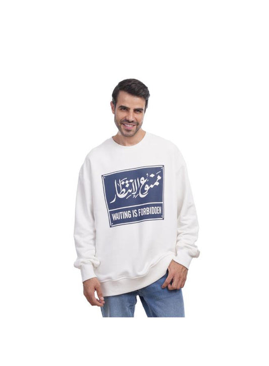 Coup Men Fashionable Sweatshirt With Long Sleeves 1600407 S - White