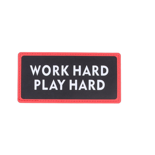 WORK HARD PLAY HARD لزقة سكوتش قابلة للإزالة – ألوان متعددة