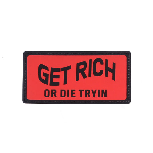 GET RICH OR DIE TRYIN’ لزقة سكوتش قابلة للإزالة – ألوان متعددة
