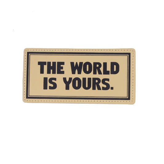 THE WORLD IS YOURS لزقة سكوتش قابلة للإزالة – ألوان متعددة