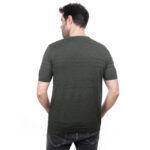 ⁦Coup Men Plain Woven T-Shirt With Round Neck⁩ - الصورة ⁦3⁩
