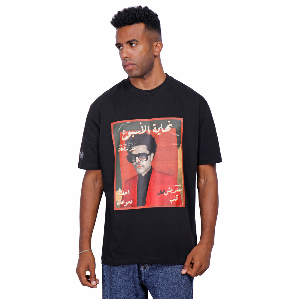 1000724-Black.MAIN_ Coup Men Printed Heavy T-Shirt - الصورة 1