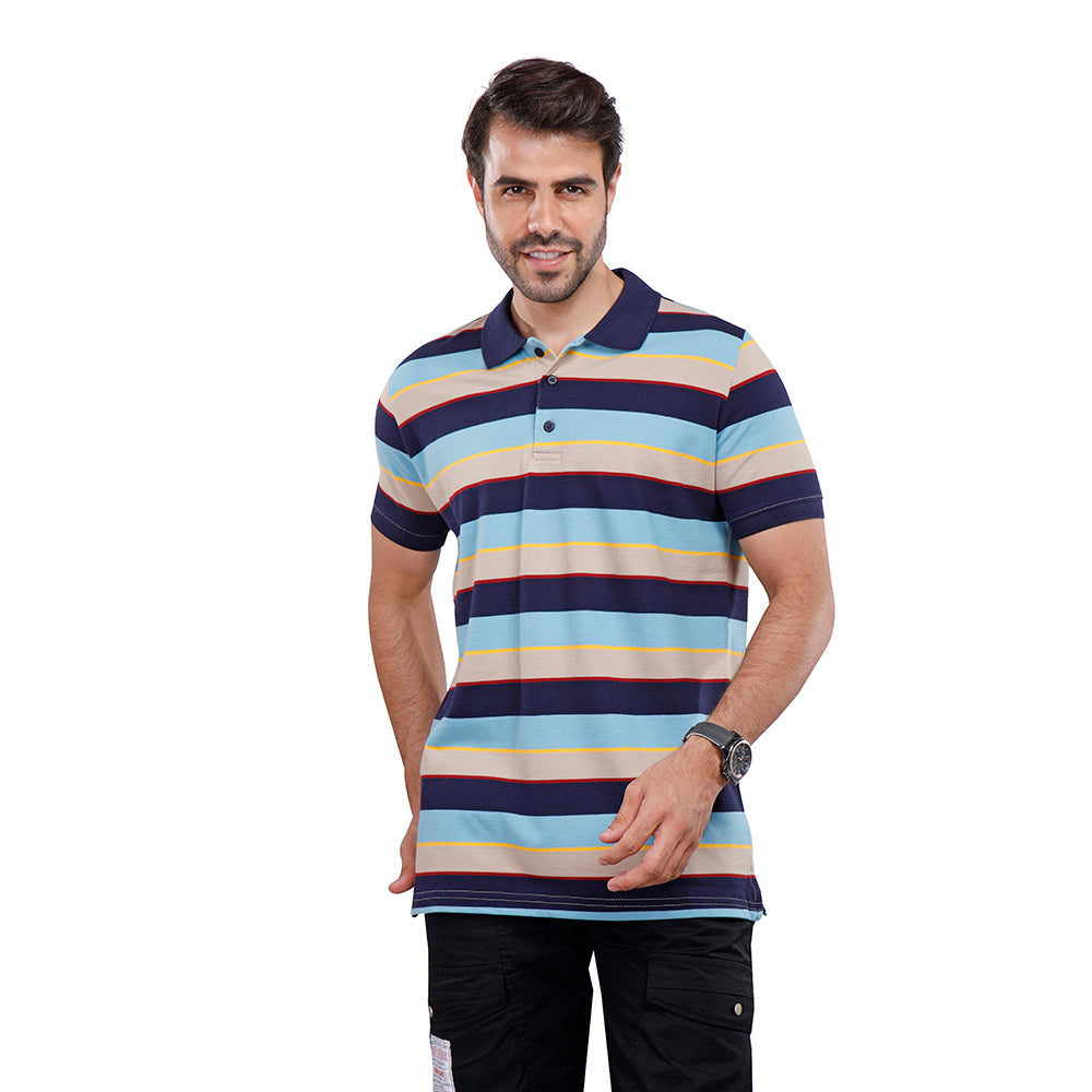 1100189-Indigo.-MAIN-1 Coup Men Poloshirt - الصورة 1