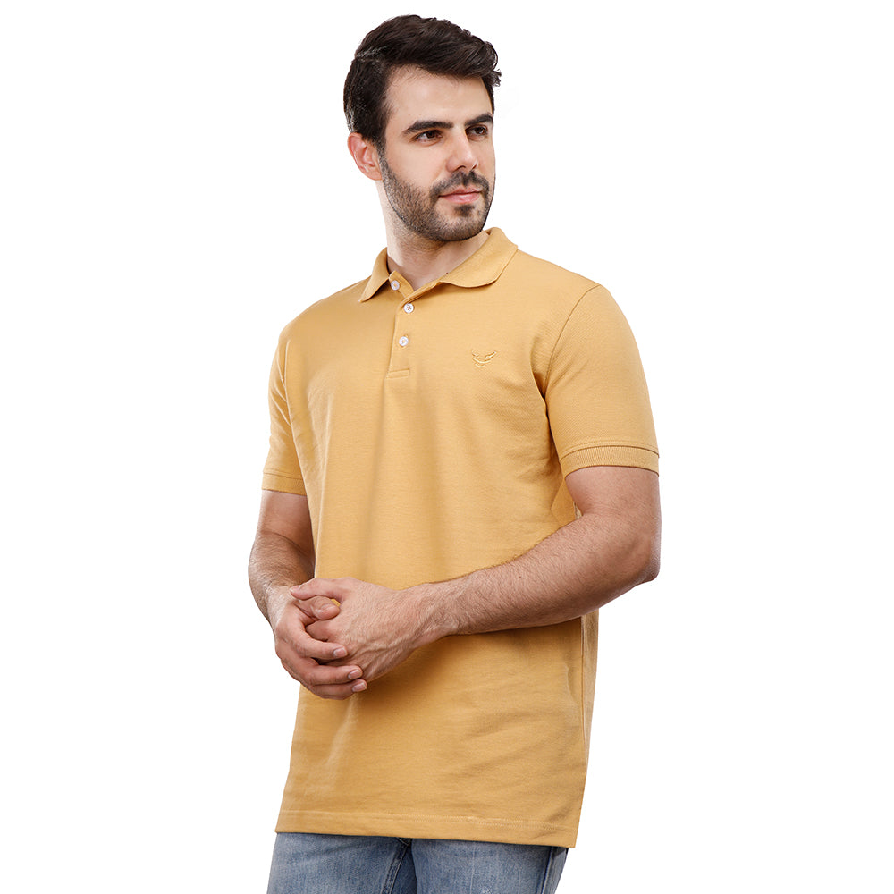 1100195-Mustard.-MAIN-1 Coup Men Poloshirt - الصورة 1