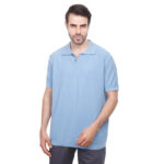 Coup Men Woven Polo-Shirt With Short Sleeves