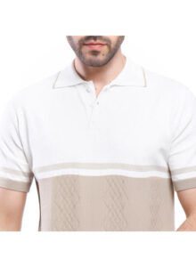 ⁦Coup Men Woven Polo-Shirt With Short Sleeves⁩ - الصورة ⁦2⁩