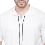 ⁦Coup Men Woven Poloshirt With Short Sleeves⁩ - الصورة ⁦5⁩
