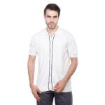 ⁦Coup Men Woven Poloshirt With Short Sleeves⁩ - الصورة ⁦4⁩